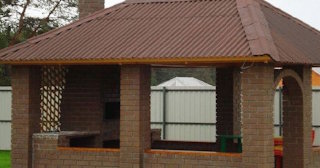 Беседка из кирпича под ключ в Сасово цена от 3236 рублей - Строй-Ссв