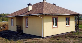 Одноэтажный дом из панелей под ключ в Сасово - Строй-Ссв от 135681 рублей